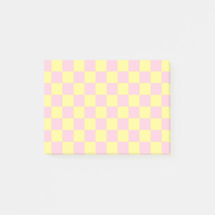 Gelb und schwarz post-it klebezettel