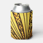 Gelb- und Schwarz-Radien-Muster Dosenkühler (Kanne Vorderseite)