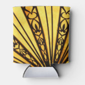 Gelb- und Schwarz-Radien-Muster Dosenkühler (Vorderseite)