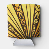 Gelb- und Schwarz-Radien-Muster Dosenkühler (Rückseite)