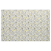 Gelb- und Schwarz-Retro-Muster Stoff (Fat Quarter (45,7 x 55,9 cm))