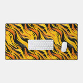 Gelb und Schwarz Schreibtischunterlage (Tastatur & Maus)