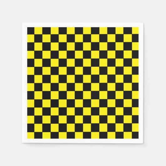 Gelb und schwarz serviette (Vorderseite)
