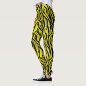 Gelb- und Schwarz-Zebra Leggings (Links)