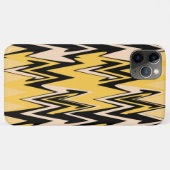 Gelb und schwarz Zigzag Abstrakt Zickzack Case-Mate iPhone Hülle (Rückseite (Horizontal))