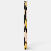 Gelb und schwarz Zigzag Abstrakt Zickzack Case-Mate iPhone Hülle (Hinten/Links)