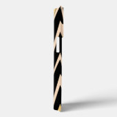 Gelb und schwarz Zigzag Zickzack Muster Case-Mate iPhone Hülle (Rückseite / Rechts)