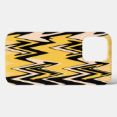 Gelb und schwarz Zigzag Zickzack Muster Case-Mate iPhone Hülle (Rückseite (Horizontal))