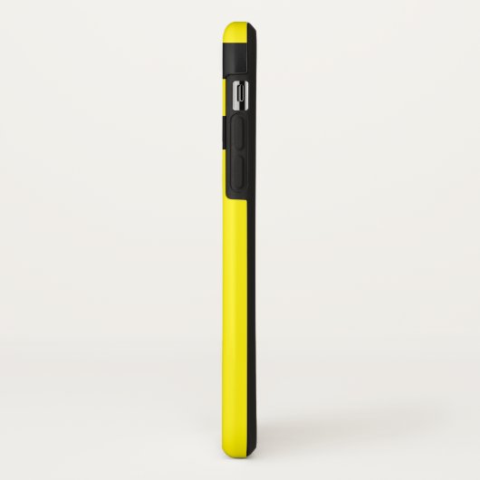 Gelb und schwarzer Streifen Minimalistischer einfa Case-Mate iPhone Hülle (Hinten/Links)