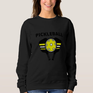 Gelb- und Schwarzpickleball-Ball und Pickleball Pa Sweatshirt