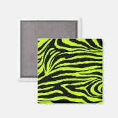 Gelb- und Schwarzzebra Magnet (Vorderseite/Rückseite)