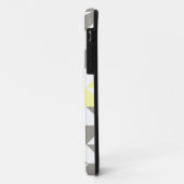 Gelb und silber Geometric ZigZag Case-Mate iPhone Hülle (Hinten/Links)