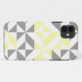 Gelb und silber Geometric ZigZag Case-Mate iPhone Hülle (Rückseite (Horizontal))