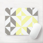 Gelb und silber Geometric ZigZag Mousepad (Mit Mouse)
