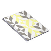Gelb und silber Geometric ZigZag Notizblock (Rechte Seite)