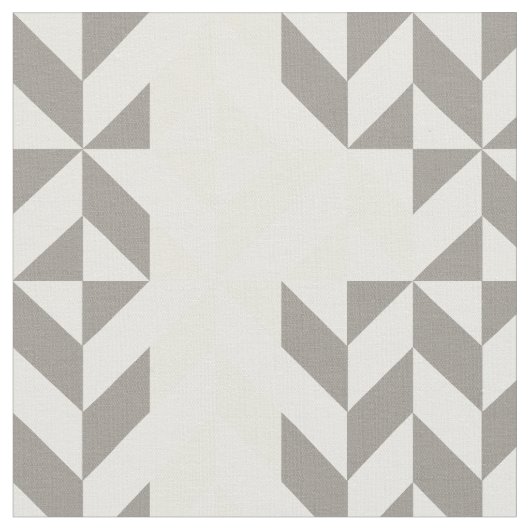Gelb und silber Geometric ZigZag Stoff (Nahaufnahme)