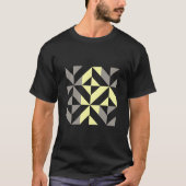 Gelb und silber Geometric ZigZag T-Shirt (Vorderseite)