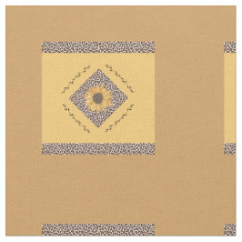 Gelb- und Tiger-Druckdesign Stoff