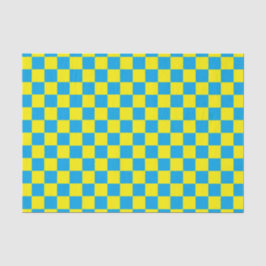 Gelb und Türkis Seidenpapier