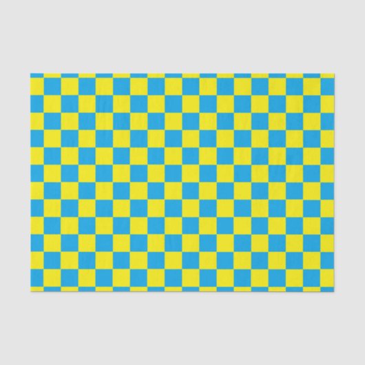 Gelb und Türkis Seidenpapier (Vorderseite)