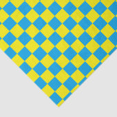 Gelb und Türkis Seidenpapier (Ausschnitt)