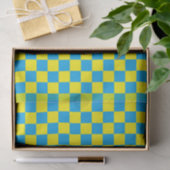 Gelb und Türkis Seidenpapier (Geschenk)