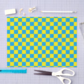 Gelb und Türkis Seidenpapier (Handwerk)
