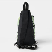 Gelb- und Türkiszug Crossbody Bag (Rückseite)