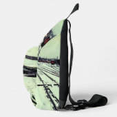 Gelb- und Türkiszug Crossbody Bag (Rechts)