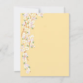 Gelb und Weiß Blossom 50 Jahre alt Einladung (Rückseite)