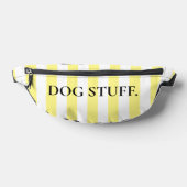 Gelb und Weiß Cabana Stripe Mama Hunde Stuck Bauchtasche (Ablage )