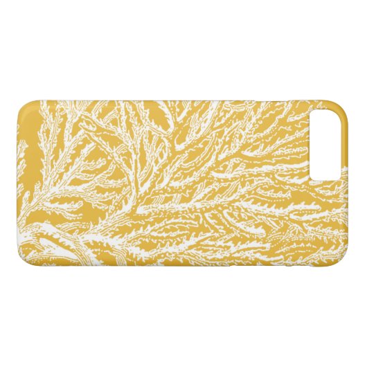 Gelb und Weiß Case-Mate iPhone Hülle (Rückseite (Horizontal))