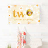 Gelb und Weiß Daisy Foto Girl Banner (Insitu)