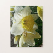 Gelb und Weiß Frühlingsblüte Puzzle (Vertikal)