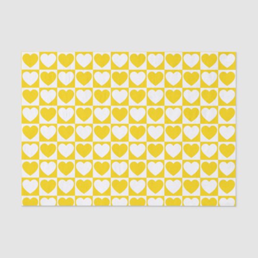 Gelb und weiß, gelb und weiß, kariert seidenpapier (Vorderseite)