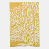 Gelb und Weiß Geschirrtuch (Vertikal)