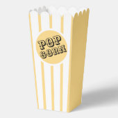 Gelb und weiß gestreifter Film Popcorn Geschenkschachtel (Vorderseite)