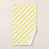 Gelb und weiß gestrichen badhandtuch set (Handtuch)