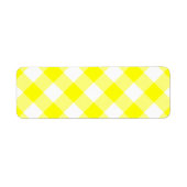 Gelb und Weiß Gingham (Vorne)