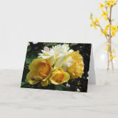 Gelb und Weiß Karte (Gelbe Blume)