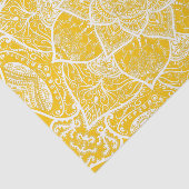 Gelb und Weiß Mandala - Loergano in Honig Seidenpapier (Ausschnitt)