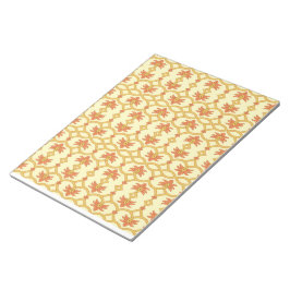 gelb und weiß mit einem aufwändigen Farbton Notizblock