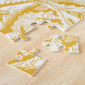 Gelb und Weiß Puzzle (Seite)