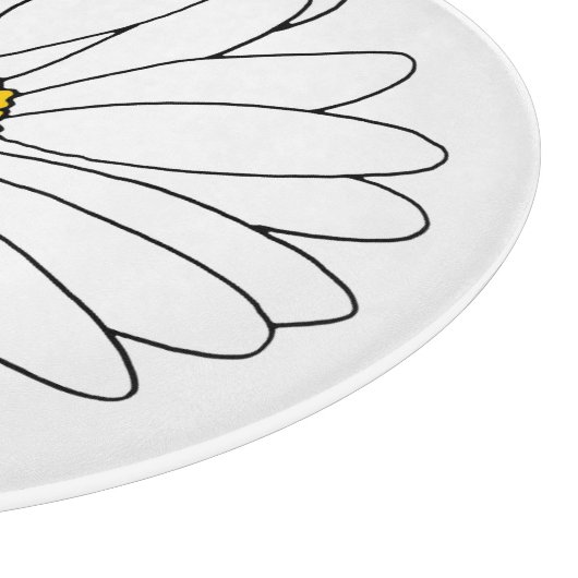 Gelb und Weiß Schneidebrett (Ecke)