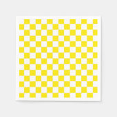 Gelb und Weiß Serviette (Vorderseite)