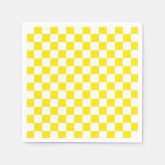 Gelb und Weiß Serviette (Vorderseite)