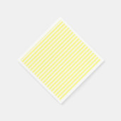 Gelb und Weiß Streifen Personalisiert Serviette (Ecke)