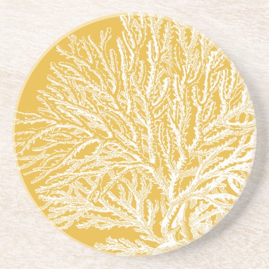 Gelb und Weiß Untersetzer (Vorne)