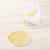 Gelb und Weiß Untersetzer (Seite)