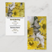 Gelb und Weiß Visitenkarte (Vorne/Hinten)